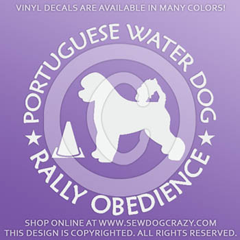Portuguese Water Dog Rallyo Decals