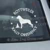 Rottweiler Rally-O Window Stickers