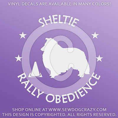 Sheltie Rally Obedience Decals