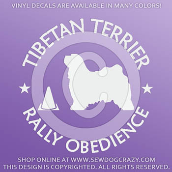 Tibetan Terrier Rally Decals