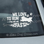 American Eskimo Dog Lure Coursing Window Sticker