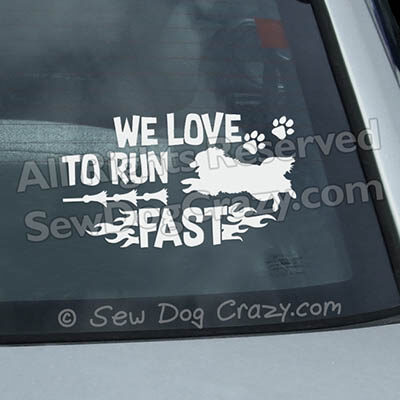 American Eskimo Dog Lure Coursing Window Sticker