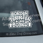 Border Terrier on Board Car Window Stickers