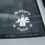 Brittany Flyball Car Window Stickers