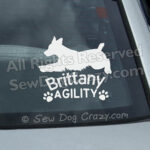Brittany Agility Car Window Stickers