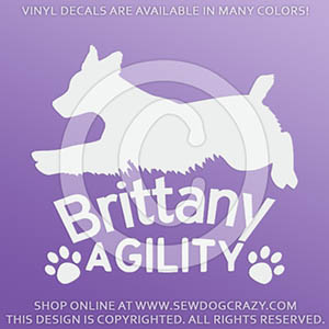 Brittany Agility Decals