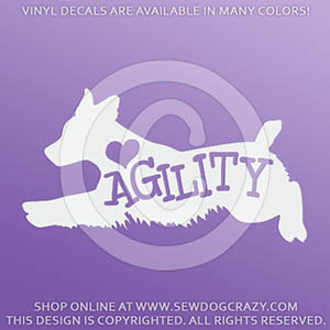 Love Agility Brittany Decal