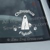 Chihuahua Flyball Window Stickers