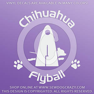 Flyball Chihuahua Decals