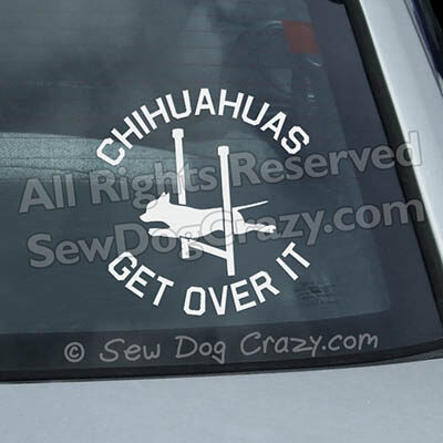 Funny Chihuahua Agility Car Window Stickers