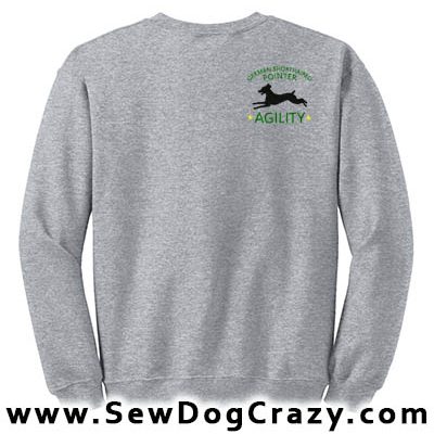Embroidered German Shorthaired Pointer Agility Sweatshirt