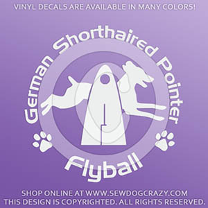 German Shorthaired Pointer Flyball Decals