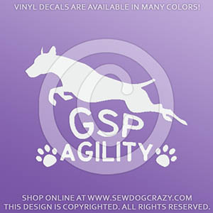 German Shorthaired Pointer agility Decals