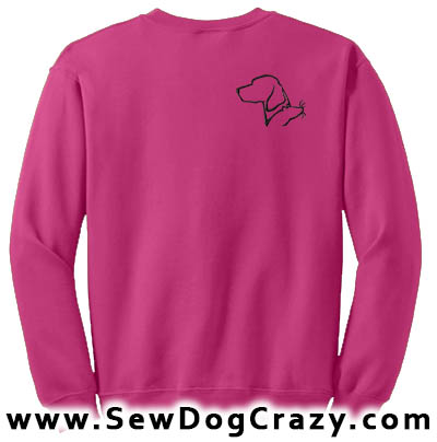 GSP and Rat Silhouette Embroidered Sweatshirt – Sew Dog Crazy