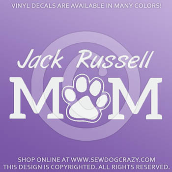 Jack Russell Mom Window Decal
