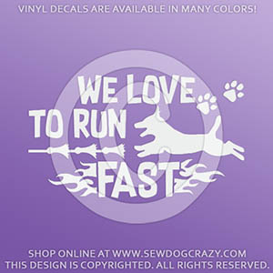 Jack Russell Terrier Lure Coursing Decal