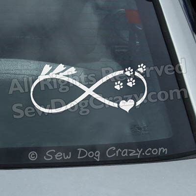 Infinity Lure Coursing Car Window Stickers