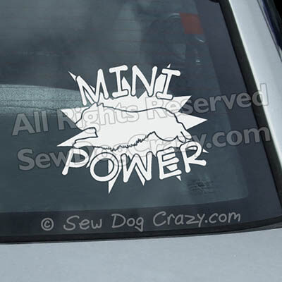 Mini Aussie Power Car Window Stickers
