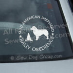 Miniature American Shepherd RallyO Decal