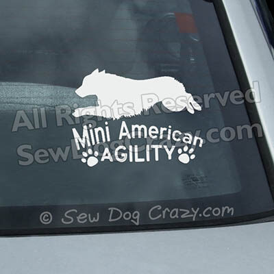 Miniature American Shepherd Agility Sticker