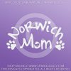 Norwich Terrier Mom Window Decals