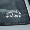 Norwich Terrier Mom Car Window Sticker