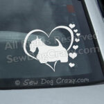 Love Scottish Terrier Car Window Stickers