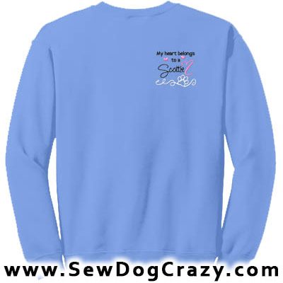 Embroidered Scottish Terrier Sweatshirts