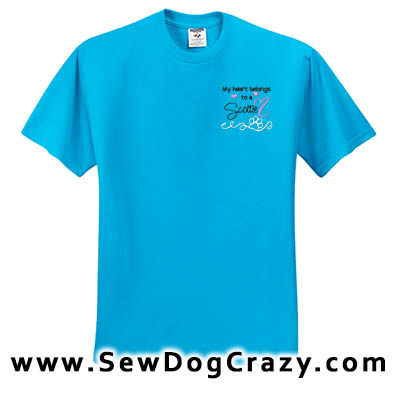 Embroidered Scottish Terrier Tees