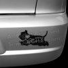 Love Agility Scottish Terrier Car Stickers