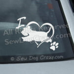 Love Scottie Dog Sports Car Window Stickers