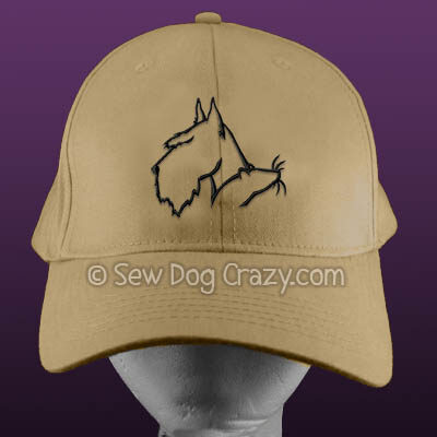 Embroidered Scottish Terrier Barn Hunt Hat