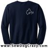 Embroidered Scottish Terrier Rat Sweatshirts