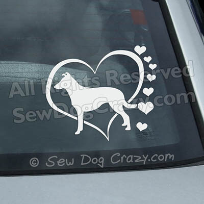 Love Smooth Collie Car Window Stickers