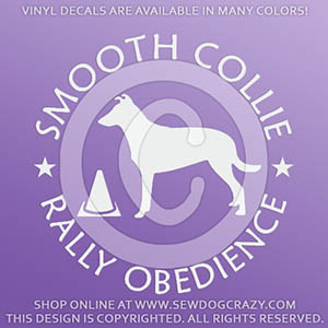 Smooth Collie Rally Obedience Decals