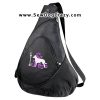 Tribal Smooth Collie Embroidered Sling Pack