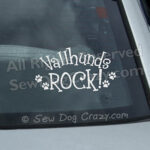 Swedish Vallhunds Rock Window Decals