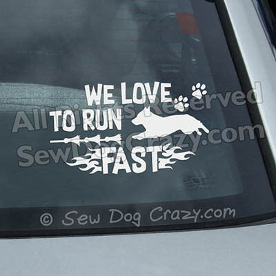 Vallhund Lure Coursing Window Stickers