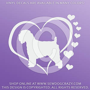 Vinyl Soft Coated Wheaten Terrier Decals
