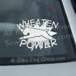 Wheaten Terrier Power Car Window Stickers