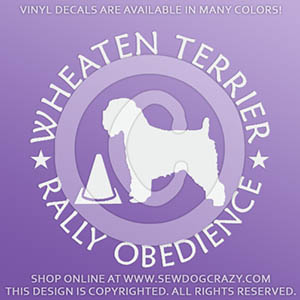 Soft Coated Wheaten Terrier Rally Obedience Decals