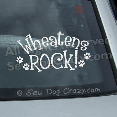 Soft Coated Wheatens Rock Stickers