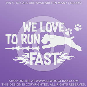 Soft Coated Wheaten Terrier Lure Coursing Decals