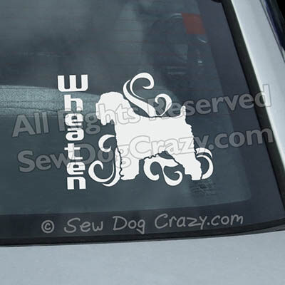 Soft Coated Wheaten Terrier Car Window Stickers