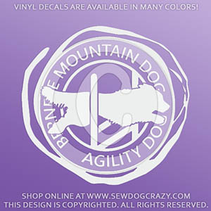 Bernese Mountain Dog Agility Car Stickers