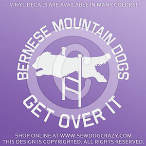 Bernese Mountain Dog Agility Vinyl Decals