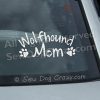 Irish Wolfhound Mom Window Decals