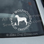 Irish Wolfhound RallyO Window Sticker