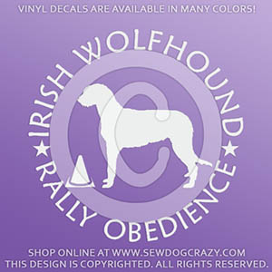 Irish Wolfhound Rally Obedience Decals
