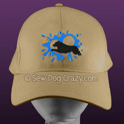 Embroidered Miniature American Shepherd Dock Jumping Hat